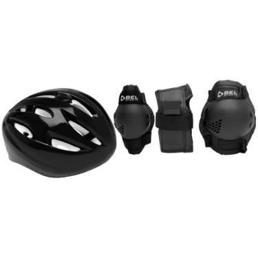 Imagem de Kit Proteção Infantil Bel Fix Radical, Preto, M