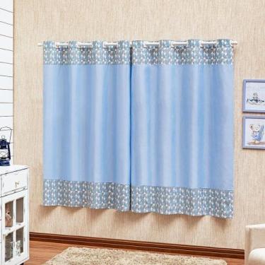 Imagem de Cortina Estampada Quarto Criança 2 Metros Baby ul Menino - Beatriz Enx