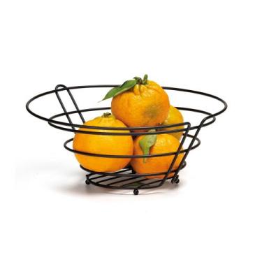 Imagem de Fruteira Cesta Aço Preto Travessa - ARTHI