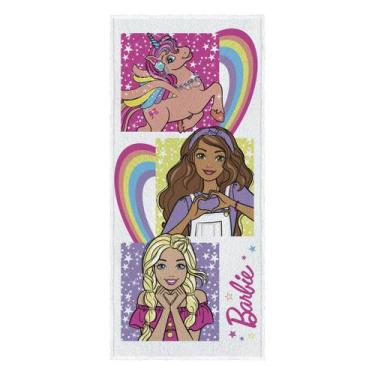 Imagem de Toalha Banho Barbie Personagem Felpuda Estampada 60 x 120cm - Lepper