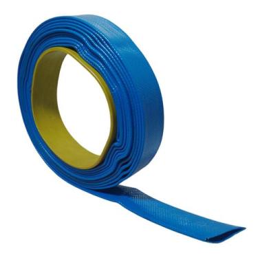 Imagem de Rolo de 10 Metros de Mangueira Flat Azul Achatada 3/4 de Polegada Irri
