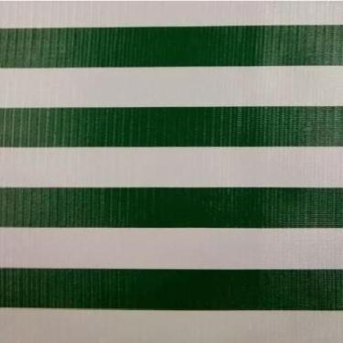 Imagem de Lona Listrada Barraca De Feira 3,00 X 1,45 - Alvorada, Verde