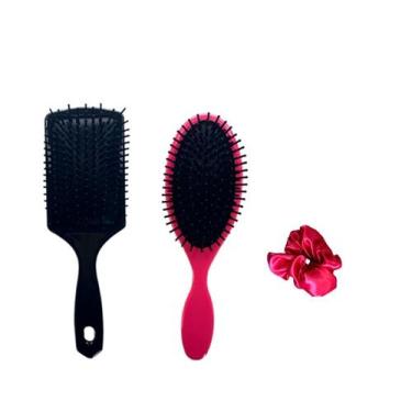 Imagem de Kit Escova Raquete Almofadada e Escova Almofadada Oval com Xuxinha - k