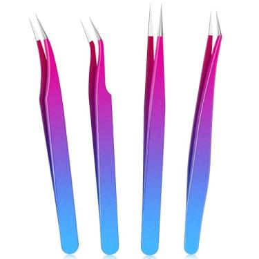 Imagem de WRAPXPERT Kit de ferramentas de vinil para remoção de ervas daninhas, conjunto de 4 ferramentas artesanais com pinças para remoção de ervas daninhas, silhuetas, álbuns, letras, corte, emenda, vermelho