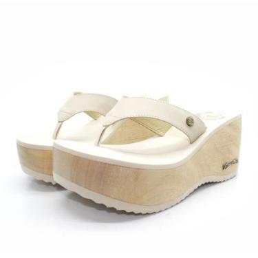 Imagem de Tamanco Plataforma Barth Shoes Buzios Couro, 36, Bege