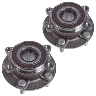 Imagem de TUCAREST Conjunto de cubo e rolamento da roda dianteira 513347 x2 compatível com 2013-2023 Ma-zda CX-5, 2014-2021 Ma-zda 6 [5 Lug, KD35-33-04XD KD35-33-04X MB76306 951-160 HA5904 93]