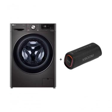 Imagem de Combo Lava e Seca LG Smart VC2 110V 14kg Black Inox + Caixa de Som Portátil LG XBOOM Go XG5