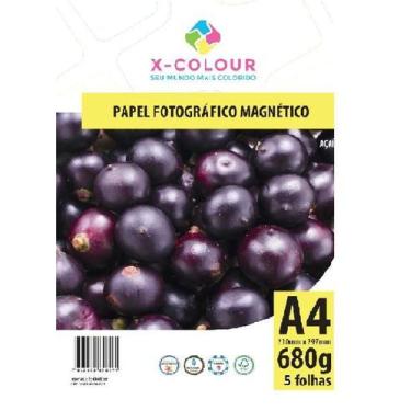 Imagem de Papel fotográfico magnético 680g A4 (imantado) 5 folhas - Xcolour