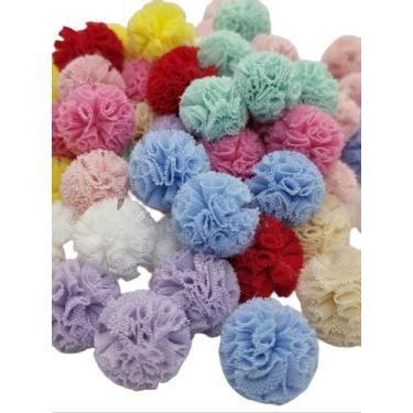 Imagem de PomPom de Malha Colorido 15mm ou 25mm - 50 Unidades - Comercial Apetre