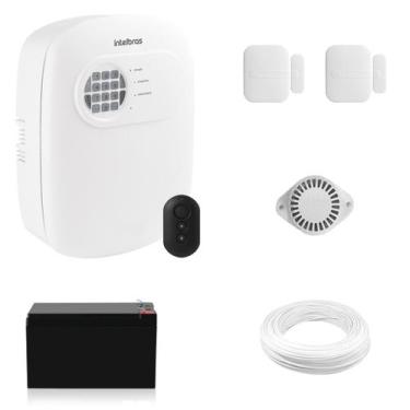 Imagem de Kit Alarme Residencial Intelbras ANM 24 NET com 2 Sensores sem Fio, Co