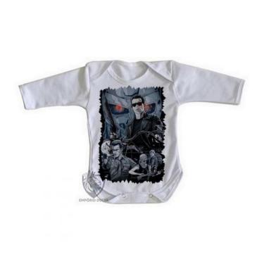 Imagem de body nenê criança roupa bebê manga longa Exterminador do Futuro II - E