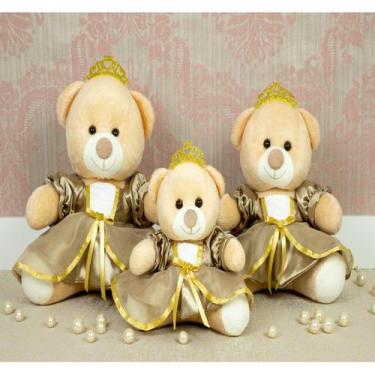 Imagem de Trio de princesas pelucia para nichos  - CKD CONFECCOES, Caqui