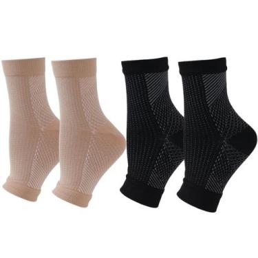 Imagem de Kit 2 Pares Meias Compressão Alívio Para Pés dores fascite - SWG, 40/4