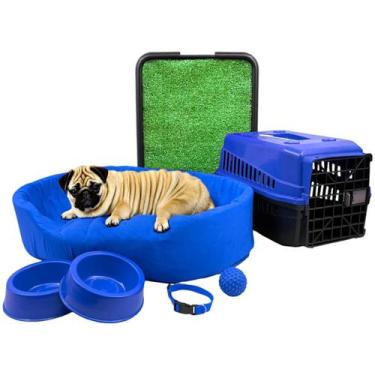 Imagem de Kit Pet Médio Cama Europa com Sanitário Grama e Transporte - Supri Pet