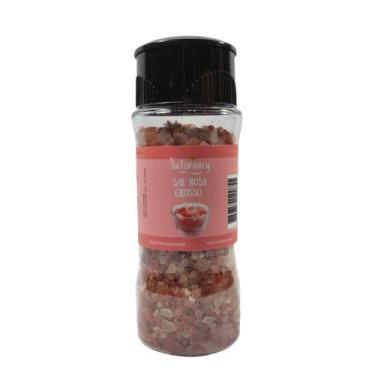 Imagem de Sal rosa grosso 100g com moedor Naturaney, 200g, potecomdosadorsemmoed
