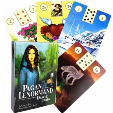 Imagem de Pagan Lenormand Oracle Deck Oráculo Wicca Pagão Baralho de Cartas de T