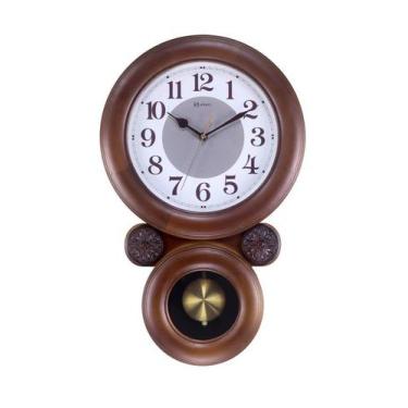 Imagem de Relógio de Parede Oitão Musical com Pêndulo Herweg 530014, único