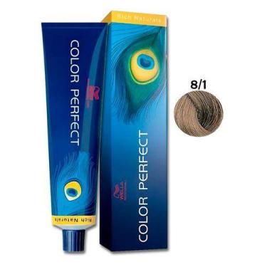 Imagem de Wella Tintura Color Perfect 8 / 1 Louro Claro Acinzentado  60g