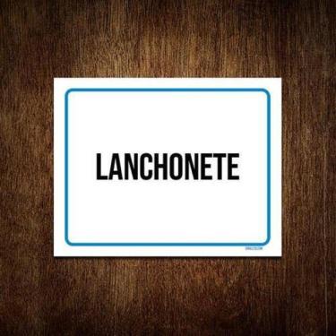 Imagem de Kit 3 Placas Ambiente Sinalização Setor Lanchonete