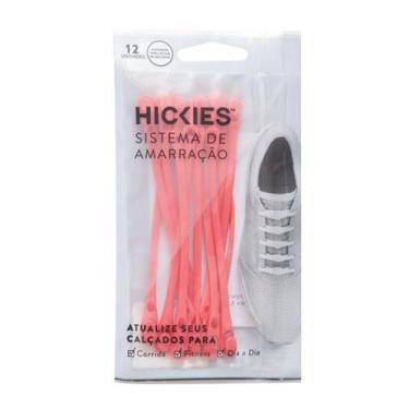Imagem de Cadarço De Silicone Elástico Kit Com 12pçs Hickies, Laranja