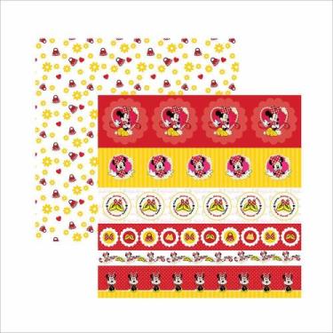 Imagem de Folha para Scrapbook Dupla Face Disney - Minnie Mouse - Toke e Crie, S