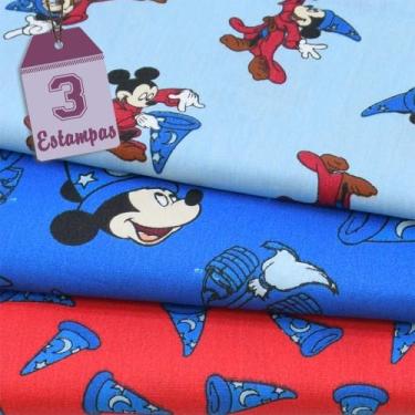 Imagem de Kit de Tecido Mickey Fantasia (30x70) 3 Estampas - Fernando Maluhy
