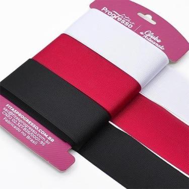 Imagem de Kit Fita Gorgurão para Laços n9 - 38mm com 9 metros - Fitas Progresso,