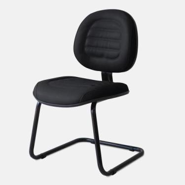 Imagem de Cadeira Executiva Belluno Pé Continuo Preta - Flex Cadeiras