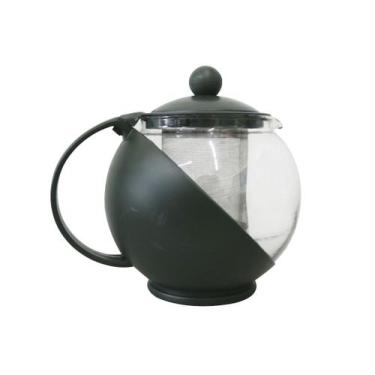 Imagem de Bule para chá de vidro e plástico com infusor interno 1250ml - QUERO P