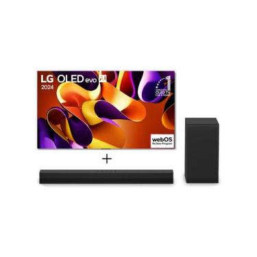 Imagem de Combo Smart TV LG OLED evo AI G4 4K de 55" 2024 + Soundbar LG S40T, Pr