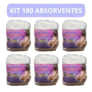 Imagem de Kit 6 Absorventes de Seio Macio Suave 180UN (6 pacotes com 30 un cada)