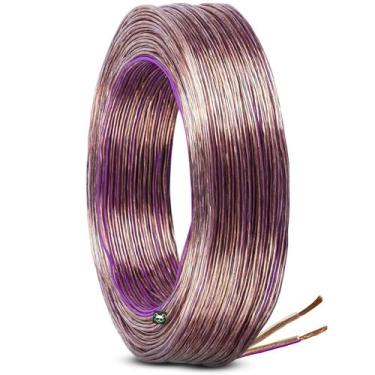 Imagem de Rolo Fio Cabo Paralelo Bicolor Automotivo Cristal 20,50mm 100m - Perma