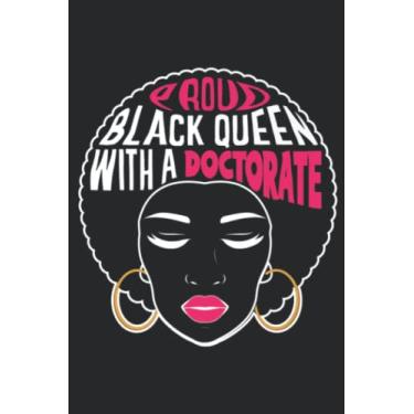 Imagem de Black Doctoral Doctorate Degree Graduation EdD PhD: Daily Planner Notepad To Do Schedule, Medium 6x9 Inches, 120 Pages, Printed Cover