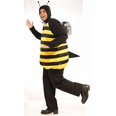 Imagem de Fantasia de abelha plus size Forum Novelties, Preto/Amarelo, Plus
