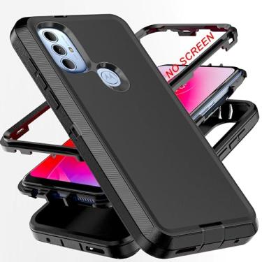 Imagem de AYMECL Capa para Moto G Power 2022 [grau militar] 3 em 1 à prova de choque à prova de poeira/queda, capa de proteção resistente, para Motorola Moto G Pure/Moto G Play 2023 de 6,5 polegadas, preta