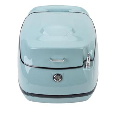 Imagem de Malas Superiores para Bagagem de Motocicleta 38L, Porta-malas Resistente à água Com Design retrô, Mala Superior para Bagagem de Motocicleta Em ABS Resistente Ao Desgaste, Trava