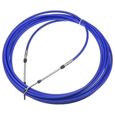 Imagem de Motoforti 1 peça 10.1 m 10 metros 394 polegadas Marine Type 3300 / 33C cabo de caixa de controle remoto de mudança do acelerador para sistema de direção do motor de popa Yamaha azul