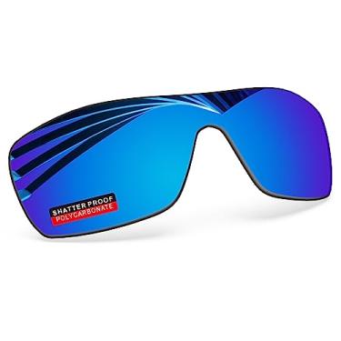 Imagem de iLikeo Lentes de reposição polarizadas de policarbonato PRO+ para óculos de sol Oakley Batwolf OO9101 - Azul gelo