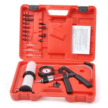 Imagem de WINMAX TOOLS AUTOMOTIVE Kit de testador manual de bomba de pressão a vácuo, 21 peças, kit de sangramento de fluido de freio