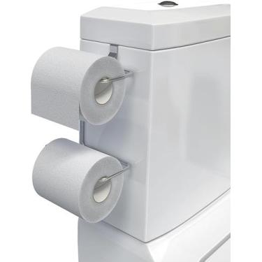 Imagem de Suporte De Papel Higiênico Acoplado 2 Rolos em Aço - ALTAIR