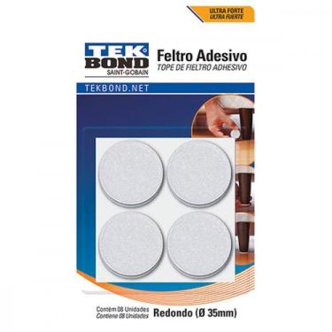 Imagem de Adesivo Feltro Red.35Mm Branco Tekbond C/8, Branco