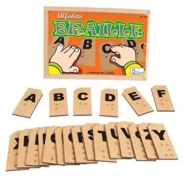 Imagem de Alfabeto em braille com 27 peças - simque - 482, U