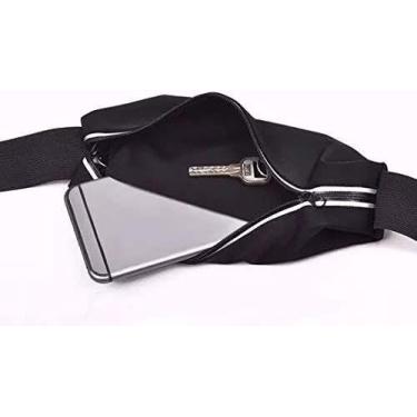 Imagem de  Pochete Cinto Porta Celular Corrida 5.5 P Impermeável Preto - BCS