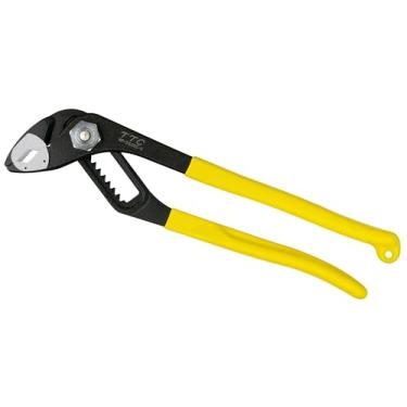 Imagem de Tsunoda WP-250SC-S, alicate de lingueta e junta sulco de mandíbula macia, alicate de bomba de água de mandíbula de resina, 25,4 cm com mola