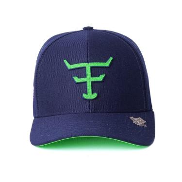 Imagem de Bone Texas Farm - New Texas - Tf672 - Azul Marinho/ Verde Neon Único-Unissex