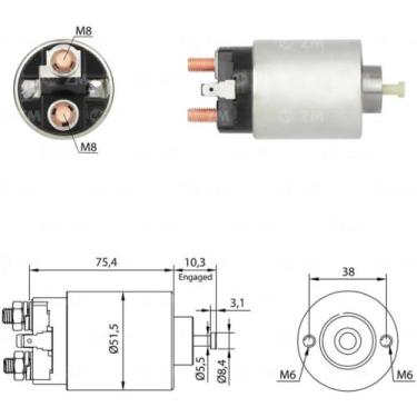 Imagem de Relê Mitsubishi L300 1995 a 1999 ZM 4-993