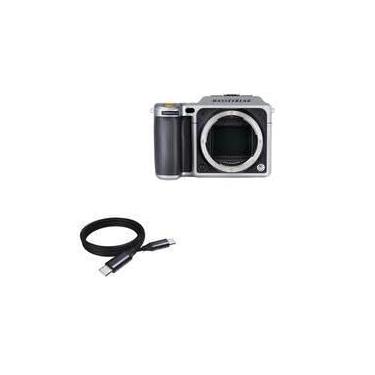 Imagem de Cabo Hasselblad X1D, BoxWave [Cabo PD DirectSync (90 cm) - USB-C para USB-C (100 W)] Cabo trançado de 90 cm para Hasselblad X1D | X1D II 50c - Preto