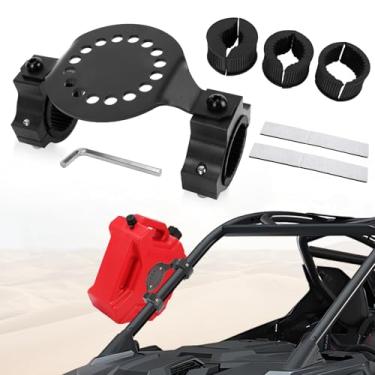 Imagem de PSLER UTV ATV Gas Can Mount Bracket Oil Can Water Tank Holder Mounting Bracket Fit for 1''- 2'' Roll Bar Round Tube RZR Pioneer Maverick X3 Commander Talon KRX1000