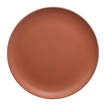 Imagem de HAUSKRAFT Prato para Sobremesa de Fibra de Bambu Marrom Redondo 20 cm