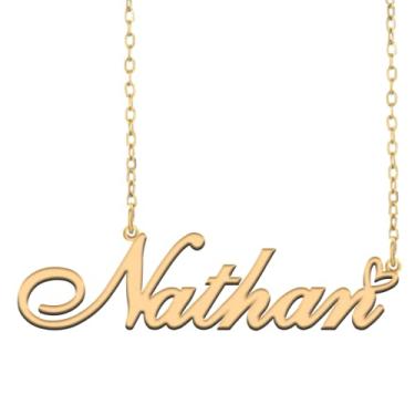 Imagem de A168A Colar com nome personalizado personalizado banhado nome colar para mãe filha amizade mulheres dia dos namorados Natal aniversário ano novo, Metal, Sem Pedra Preciosa Não aplicável